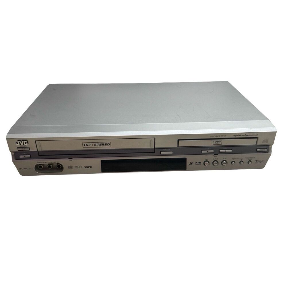 JVC HR-XVC27U VCR DVD Combo Hi-Fi Stereo VHS Player Recorder Tested No Remote